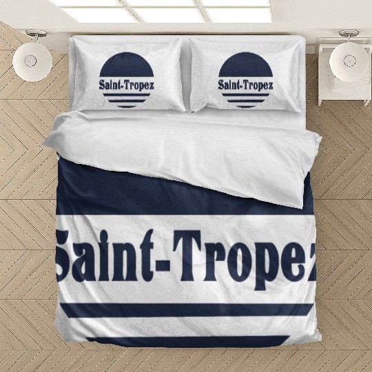Saint Tropez - Navy Retro Sun Aesthetic Bedding Sets