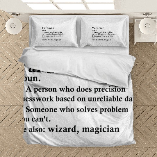 Yardman Funny Definition Bedding Sets