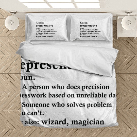Union Representative Funny Definition Bedding Sets