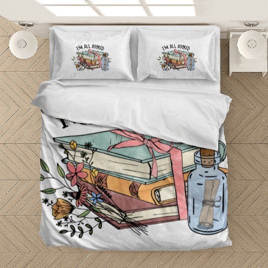 I m all booked sublimation Bedding Sets