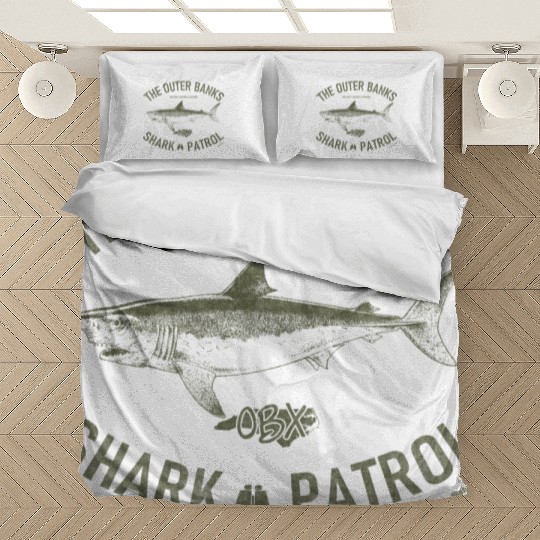 OBX Shark Patrol OBX Vintage Army Green Bedding Sets
