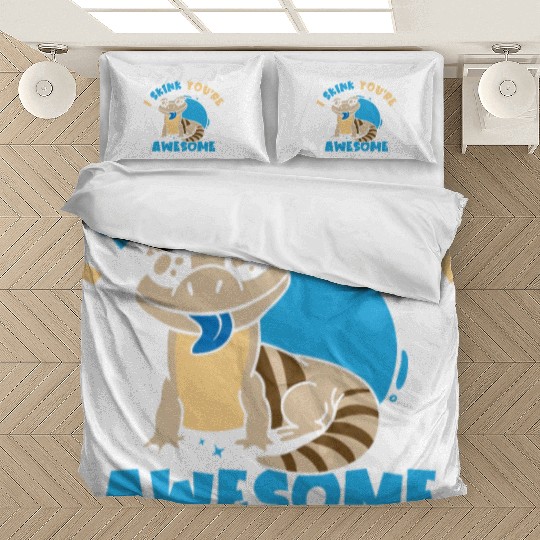 Herpetology Skink Lizard Wildlife Reptile Bedding Sets