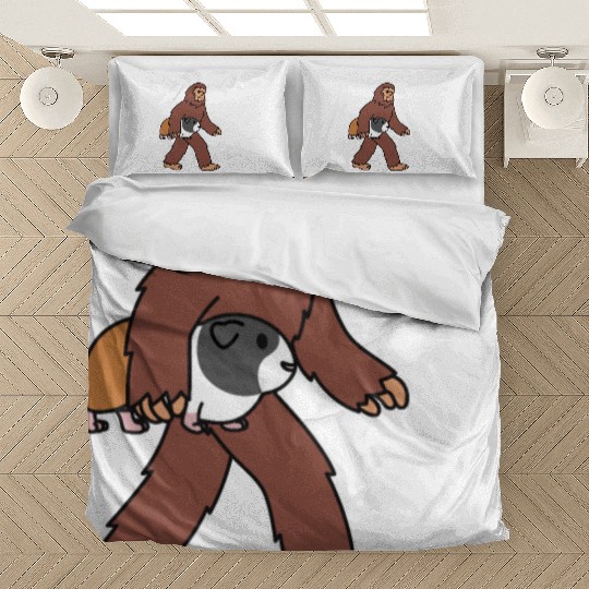 Bigfoot Sasquatch Walking Guinea Pig Bedding Sets