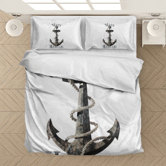 Maui Hawaii Nautical Anchor Sailing Bedding Sets