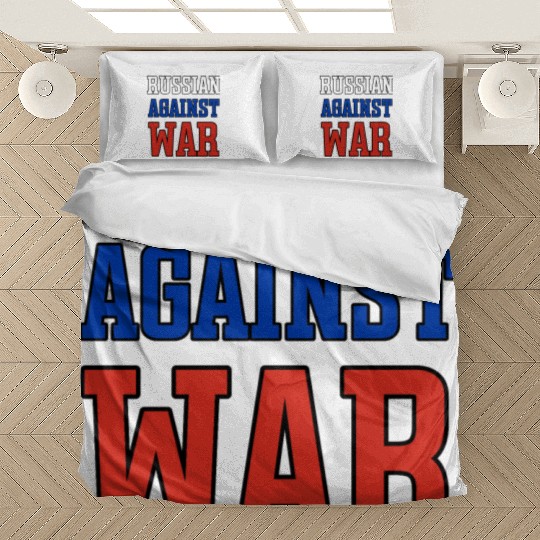 Russian Against war outline Bedding Sets