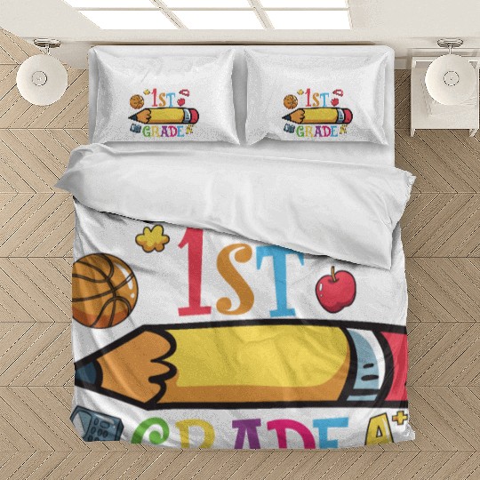 Hello 1st Grade Back To School Bedding Sets