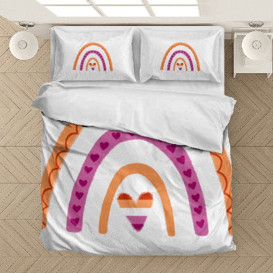 Be Awesome Lesbian Pride Rainbow Bedding Sets