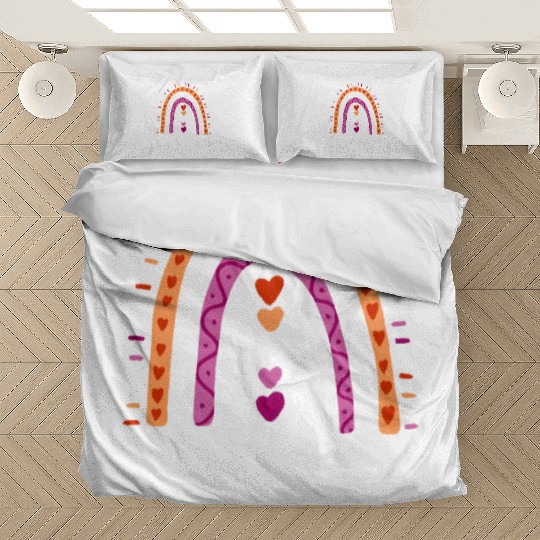 Proud Uncle Lesbian Niece Rainbow Bedding Sets