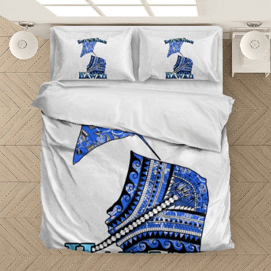 Kohanaiki Beach Vacation Tribal Stingrays Bedding Sets