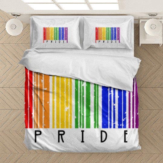LGBT Barcode Gay Pride Barcode Rainbow Bedding Sets