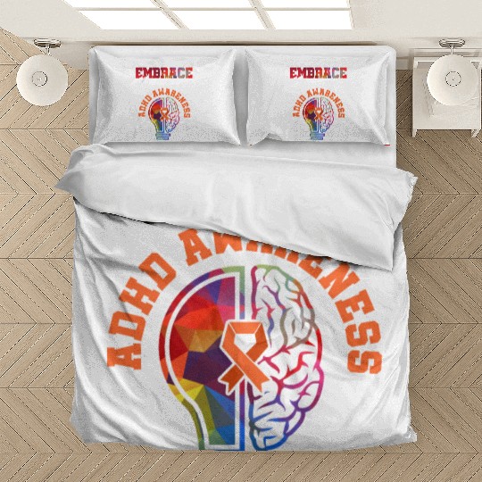 ADHD Awareness Embrace Attention Deficit Warrior Bedding Sets