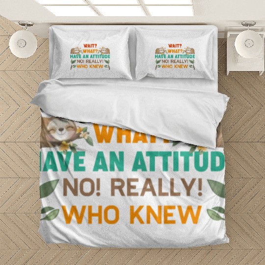 Sloth Sloths, Trees, Attitude Bedding Sets
