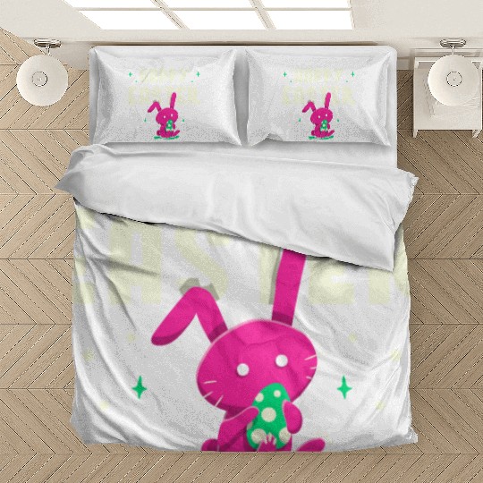 Happy Easter Egg Bunny Sayings Bedding Sets