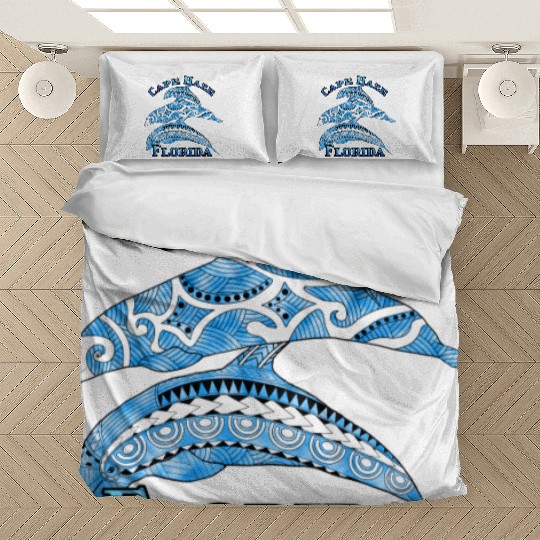 Cape Haze Florida Vacation Tribal Dolphins Bedding Sets