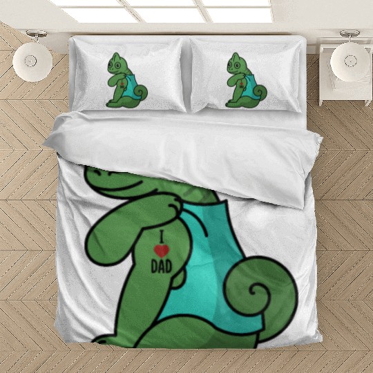 I Love Dad Chameleon Reptile Bedding Sets
