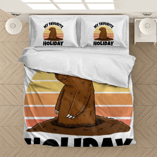 My Favourite Holiday Groundhog Bedding Sets