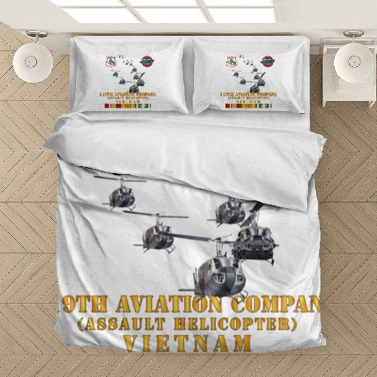 Army 119th Aviation Company Assault Helicopter w S Bedding Sets