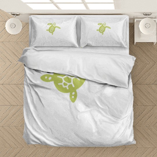 Green Sea Turtle Behold the World in Slow Motion Bedding Sets