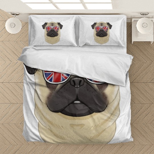 Pug UK Sunglasses I English Flag I Union Jack Bedding Sets