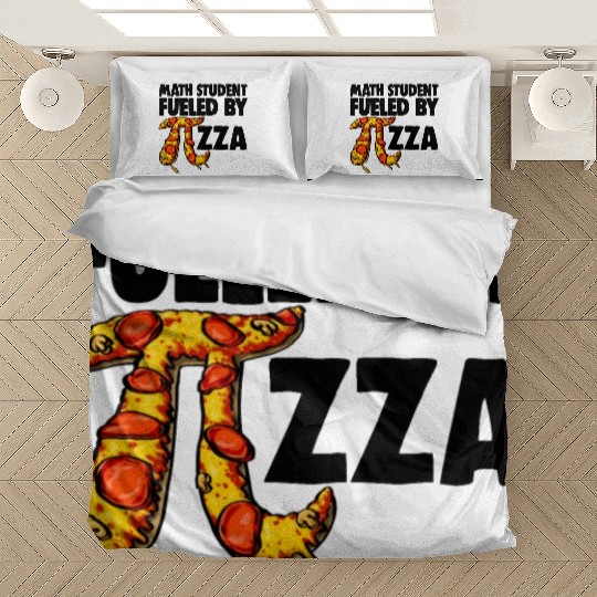 Math Student Fueled By Pizza Bedding Sets