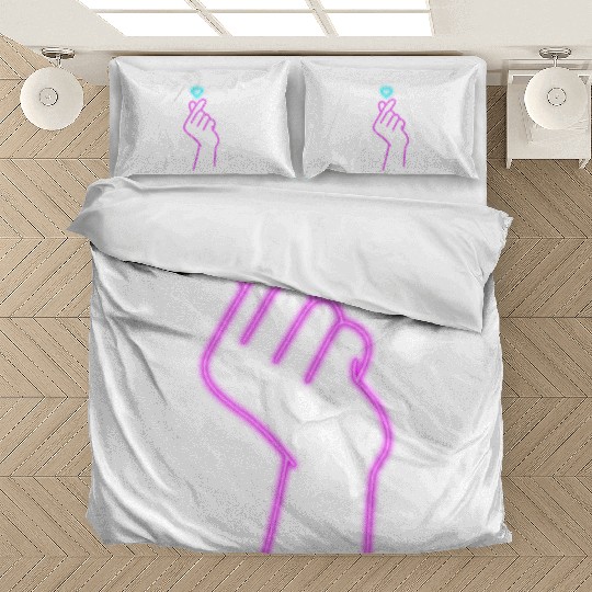 Finger Heart K-Pop K-Drama Bedding Sets