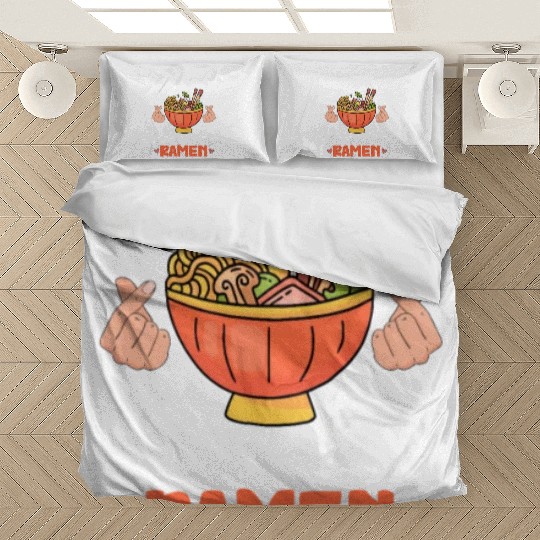 Powered By K-Pop and Ramen Bedding Sets