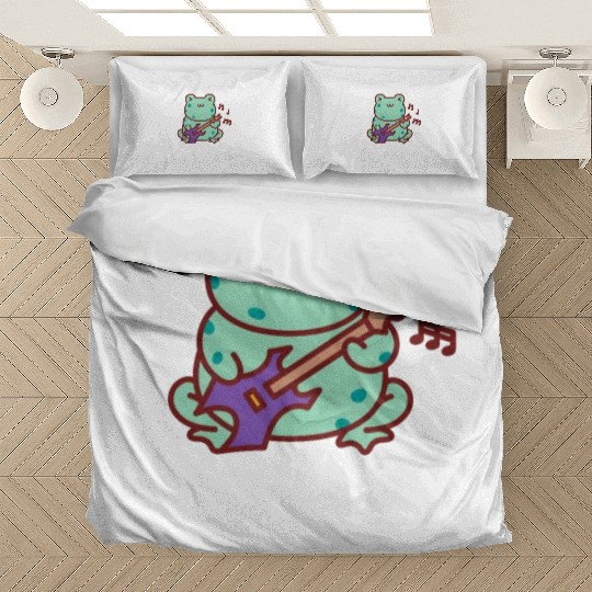 Frog music guitar animal Bedding Sets