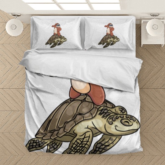 Sloth Surfing Turtle Slow Animal Lover Bedding Sets