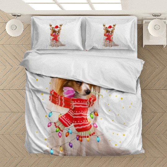 Papillion Bedding Sets Papillion Reindeer Christmas Light