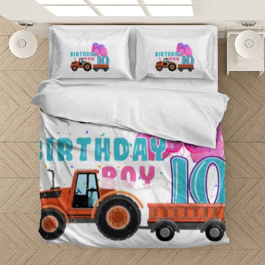 Birth Born Age 10 Year Old Boy Ranch Farm Tractor Bedding Sets