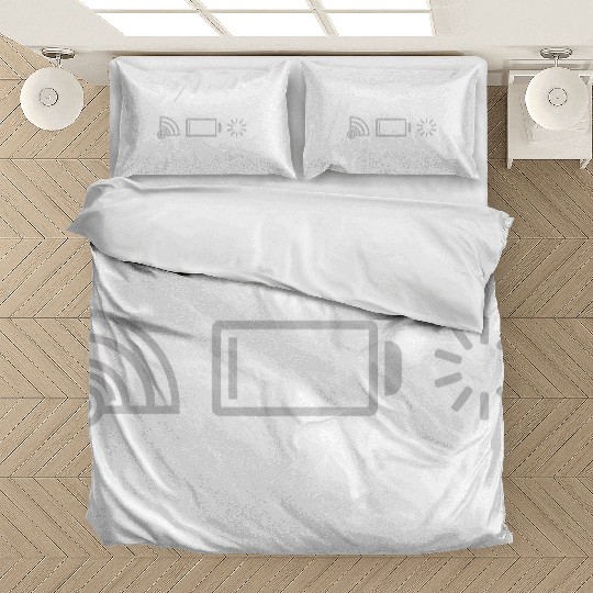 logos no connection battery Bedding Sets