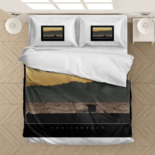 Venice Beach California Sunset Bedding Sets