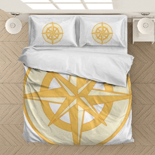 Nautical Compass star / rose, cardinal directions Bedding Sets