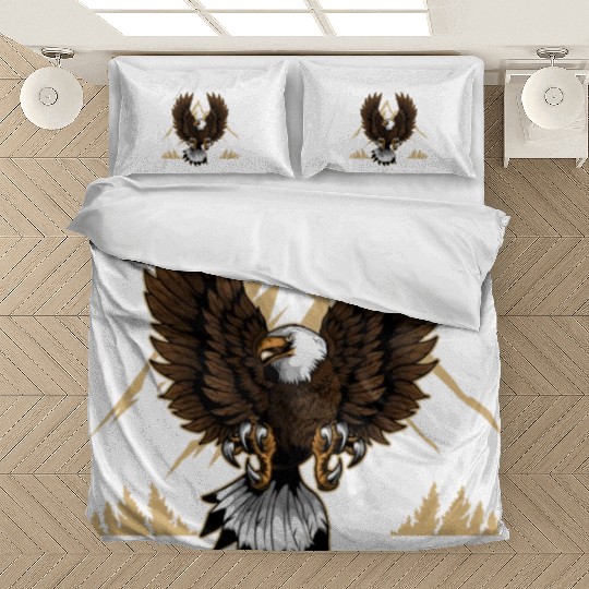 Adventure Lover Bald Eagle Natural Park Camping Bedding Sets