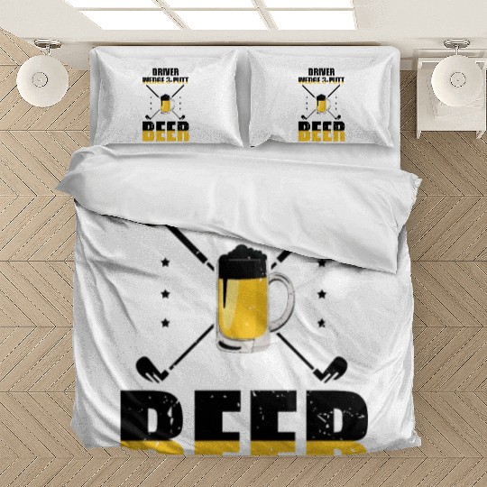 Novelty Golfing Golfer Comical Field Sports Bedding Sets