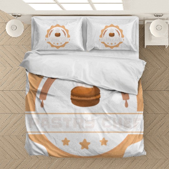 Pastry Chef Skull Baking Pastry Baked Goods Bedding Sets