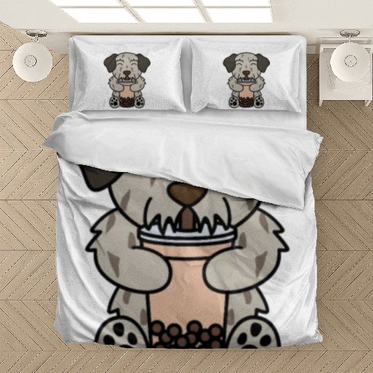 Boba Bubble Tea Irish Wolfhound Bedding Sets