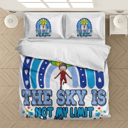 The Sky Is My Playground Skydive Funny Sarcasm Pun Bedding Sets