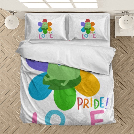 cute frog pride colors Bedding Sets