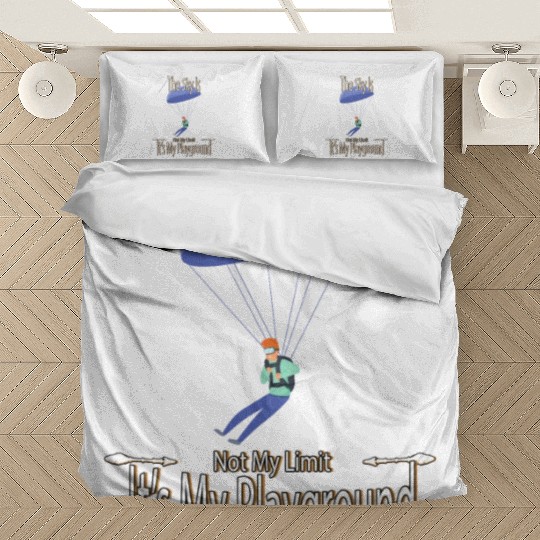 The Sky Is My Playground Skydive Funny Cute Bedding Sets