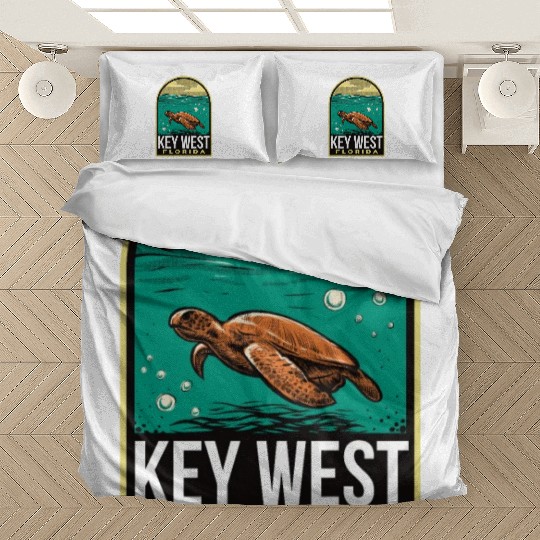 Key West Vintage Sea Turtle Bedding Sets