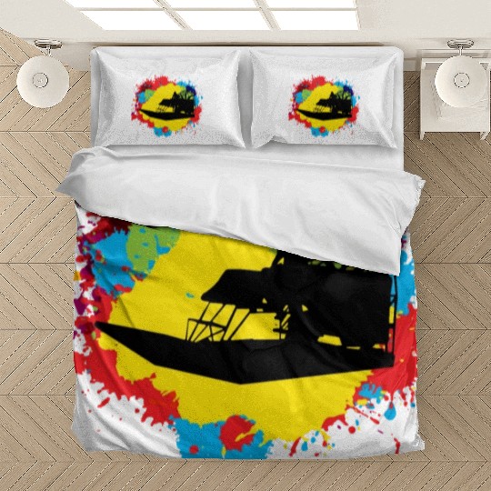 Airboat Fanboat Airboating Planeboat Swamp boat Bedding Sets