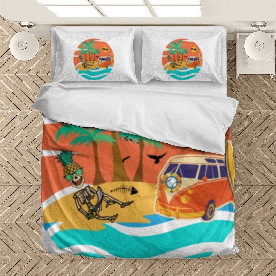 Road trip skeleton Bedding Sets