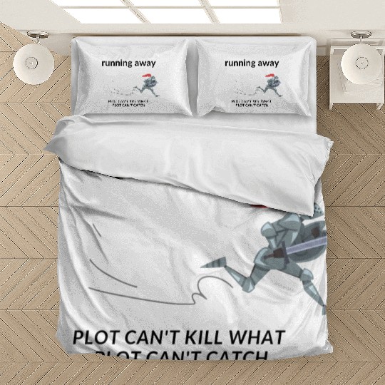 running away - LARP funny Bedding Sets
