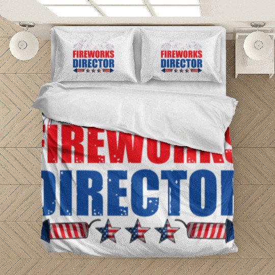 Fireworks Director I Run You Run America Flag Bedding Sets
