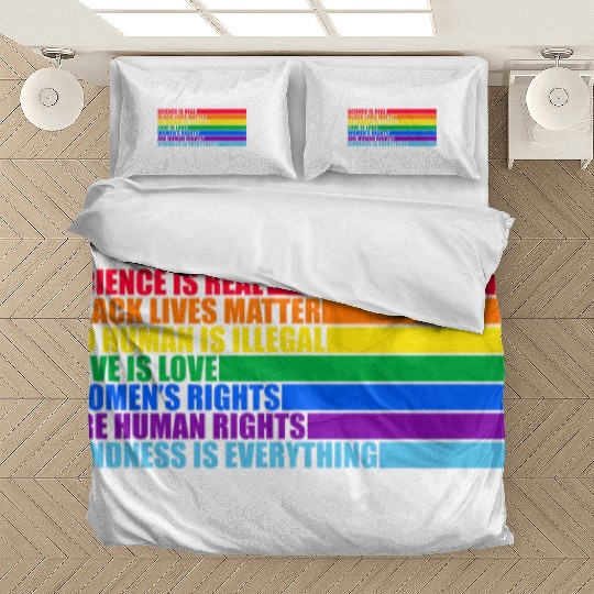 Science Is Real Black Lives Matter Love Is Love Bedding Sets