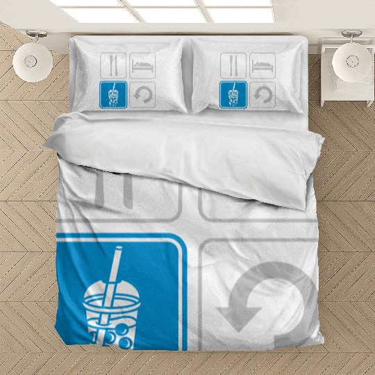 Boba Tea Repeat daily Bedding Sets