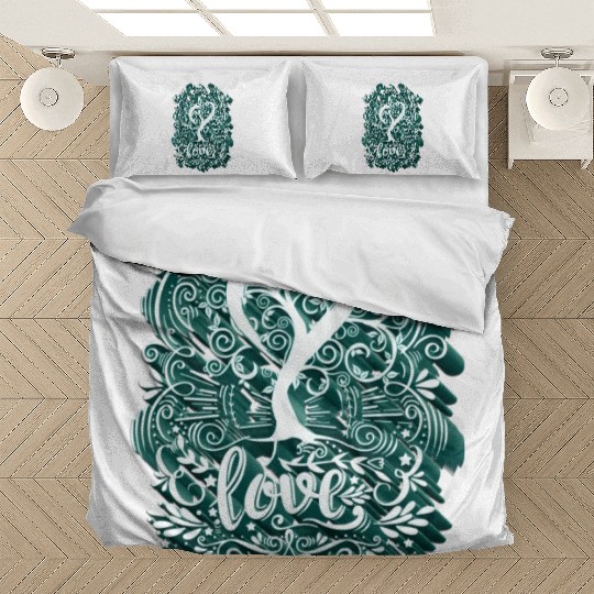 Love - Elf Tree (Heart Version) Bedding Sets