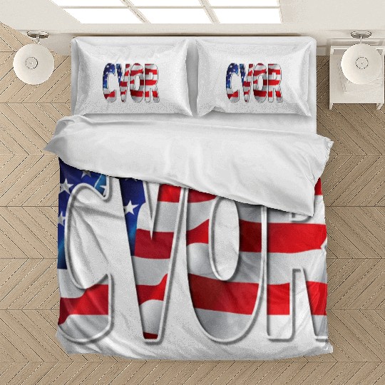 Nurses USA Flag Stars Stripes CVOR Bedding Sets