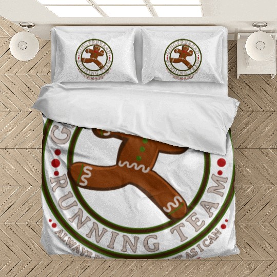 Christmas Gingerbread Running Team Bedding Sets